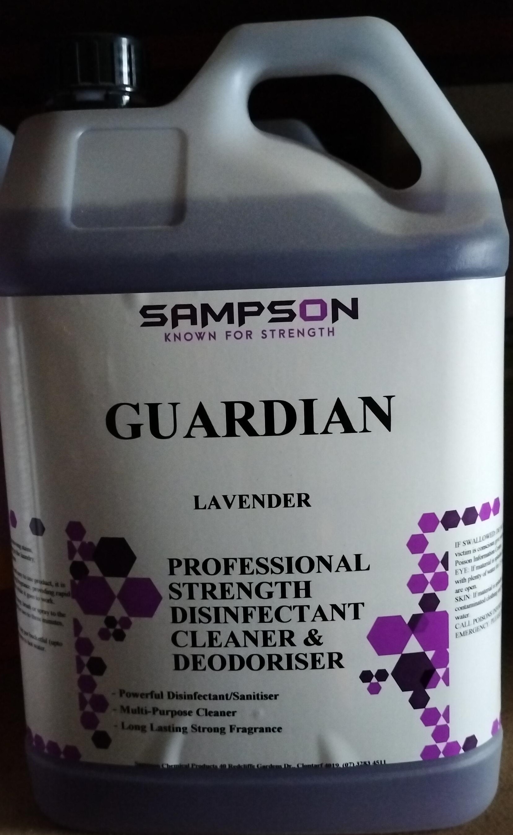 Sampson Guardian Disinfectant Lavender 5lt